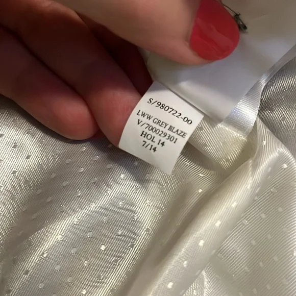 Banana Republic | 12P | like new condition | gray blazer - Picture 5 of 13